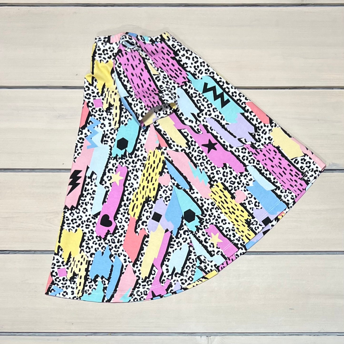 TSHIRT DRESS 90s BRUSH STROKE