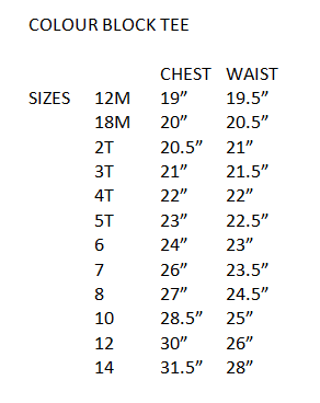 COLOUR BLOCKED TEE NEPTUNE