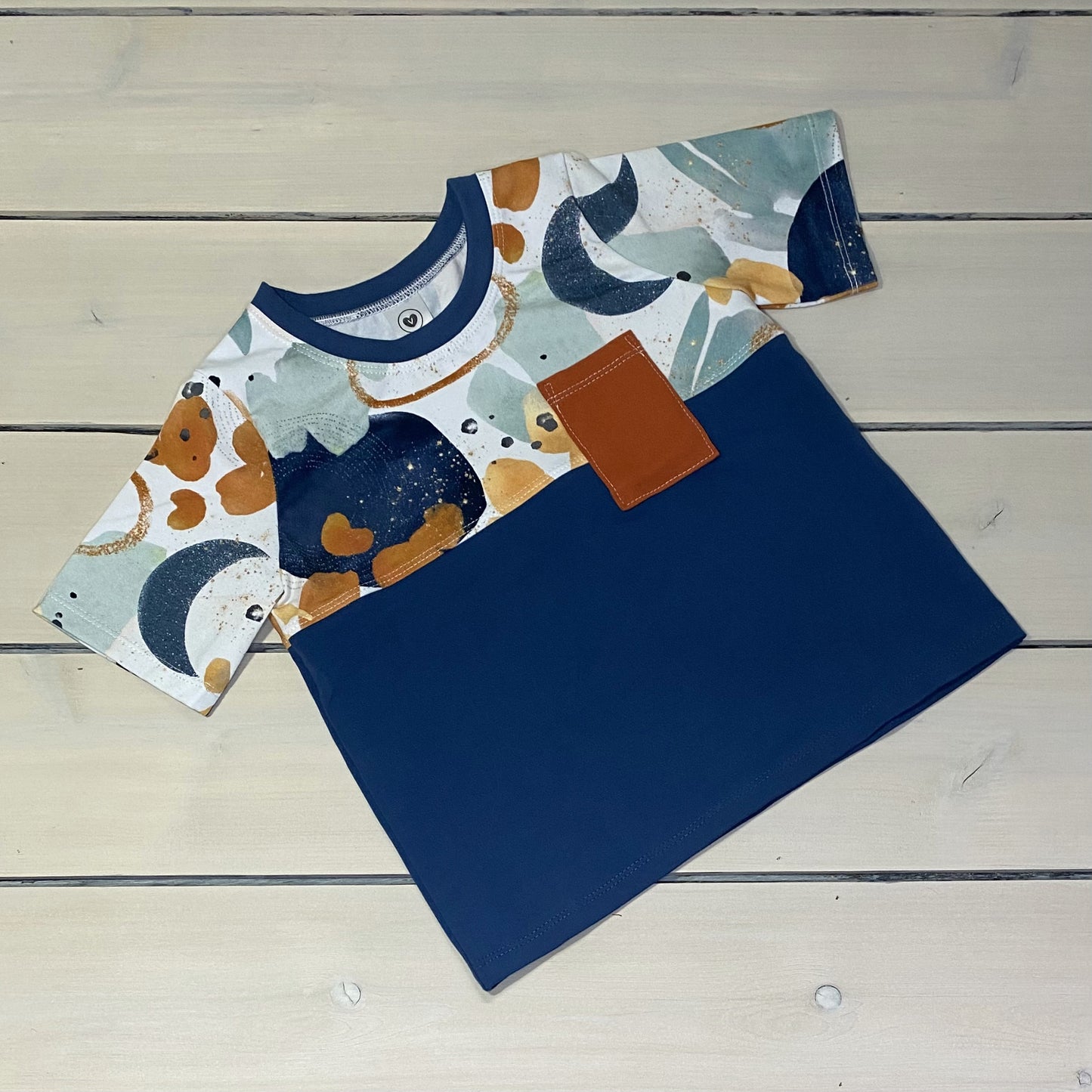 COLOUR BLOCKED TEE NEPTUNE