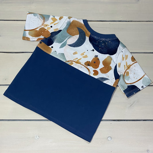 COLOUR BLOCKED TEE NEPTUNE