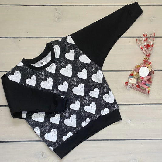 LOUNGE SWEATSHIRT HEARTS