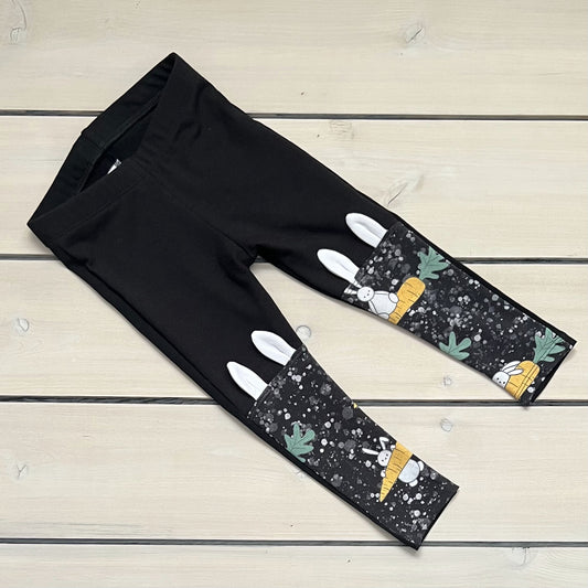 KICKPLATE LEGGINGS WITH BUNNY EARS CARROT