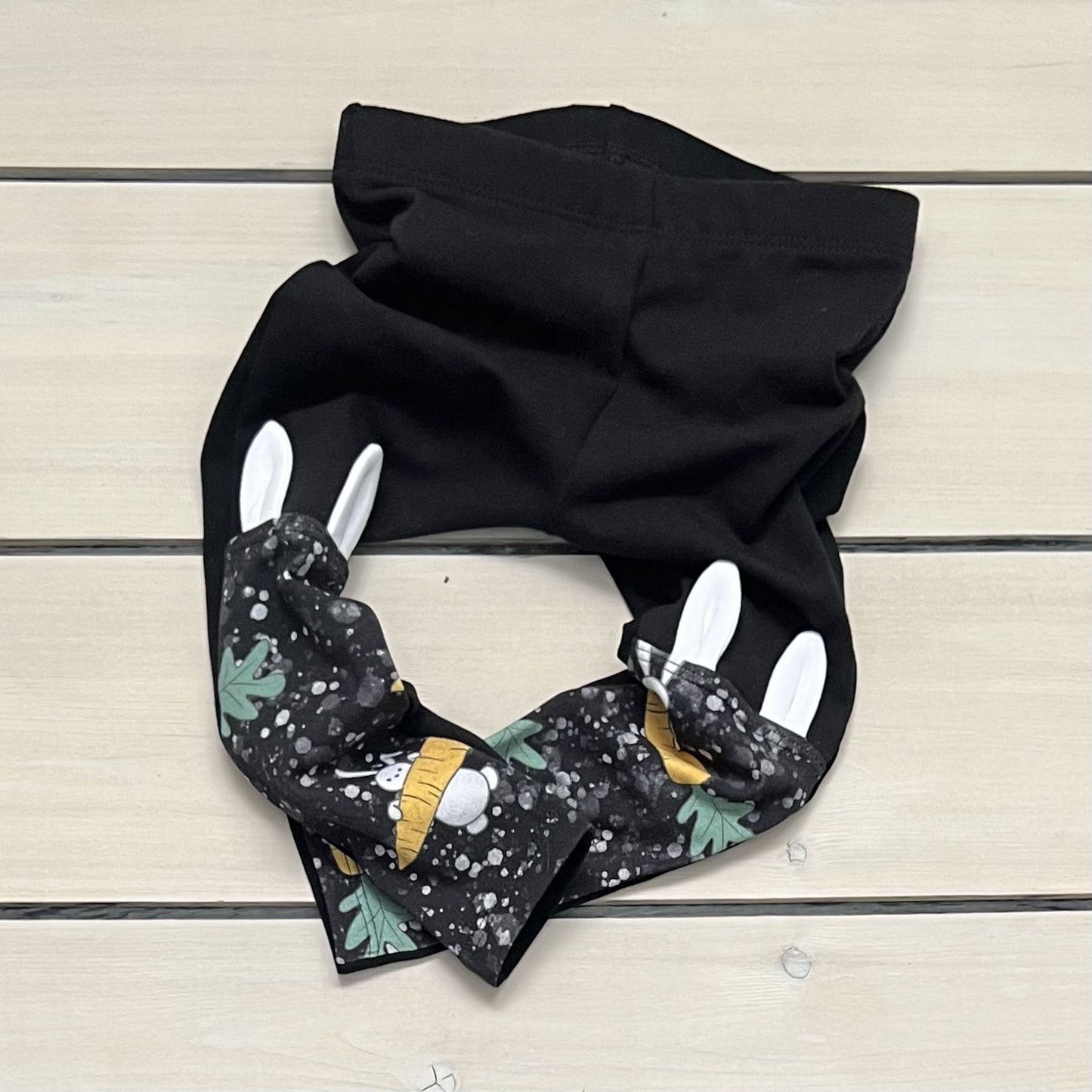 KICKPLATE LEGGINGS WITH BUNNY EARS CARROT