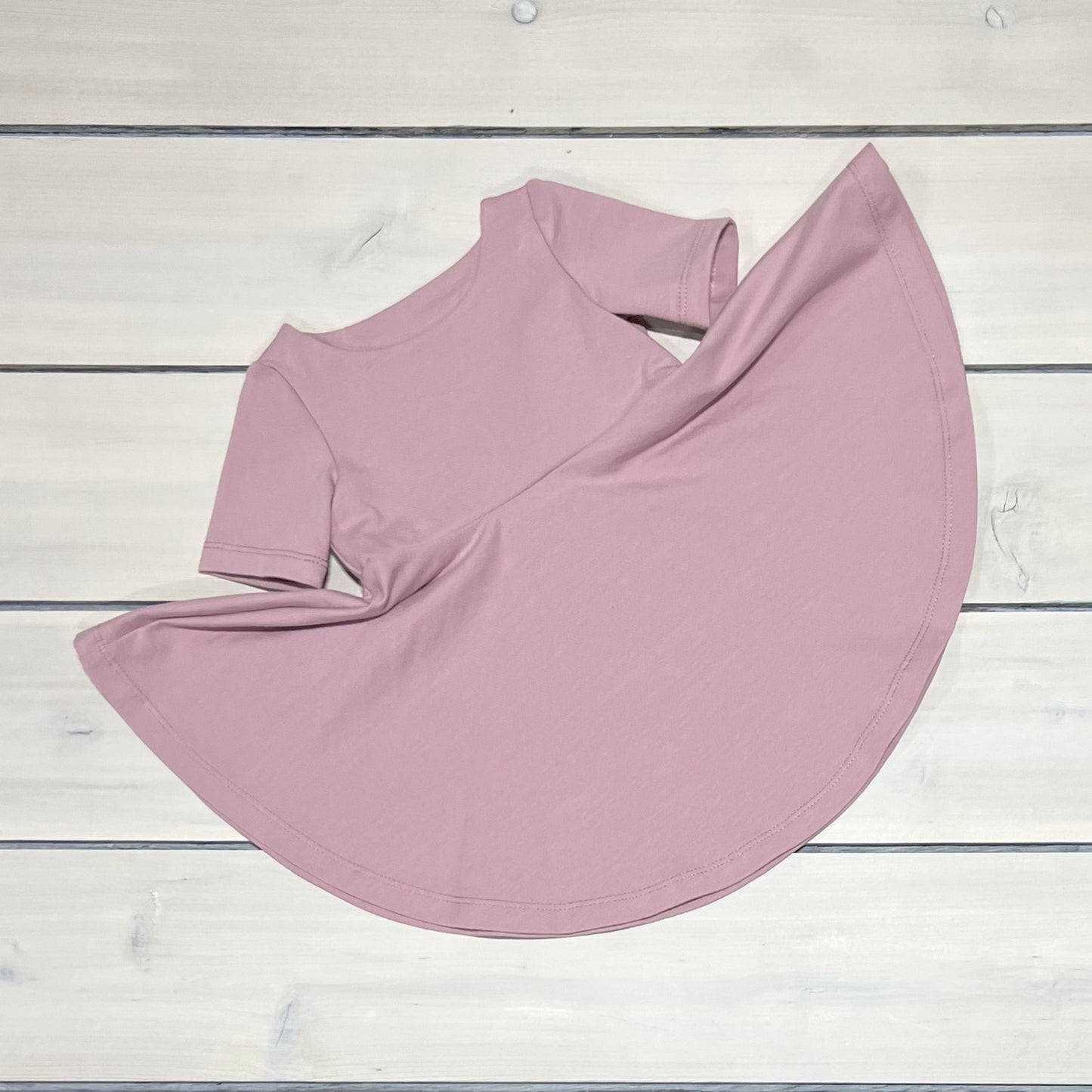 NOT SO BASIC TWIRL DRESS MAUVE