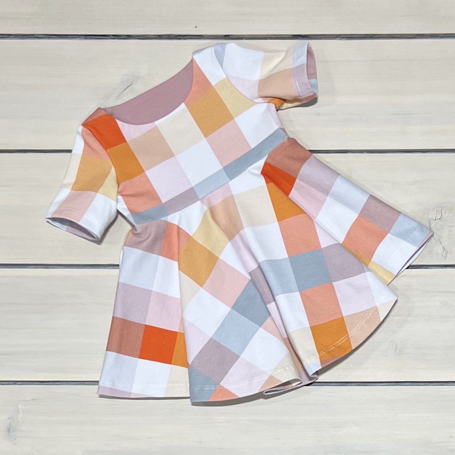 NOT SO BASIC TWIRL DRESS SPRING PLAID