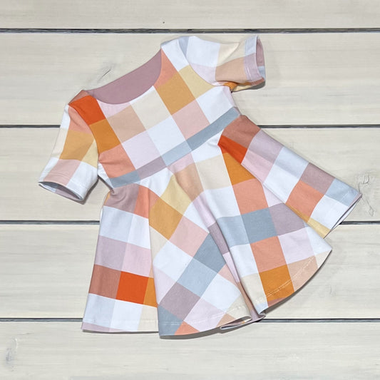 NOT SO BASIC TWIRL DRESS SPRING PLAID