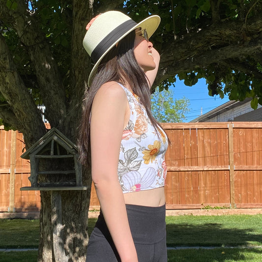 BE FREE TANK ADULT VINTAGE FLORAL SIZE XL ONLY