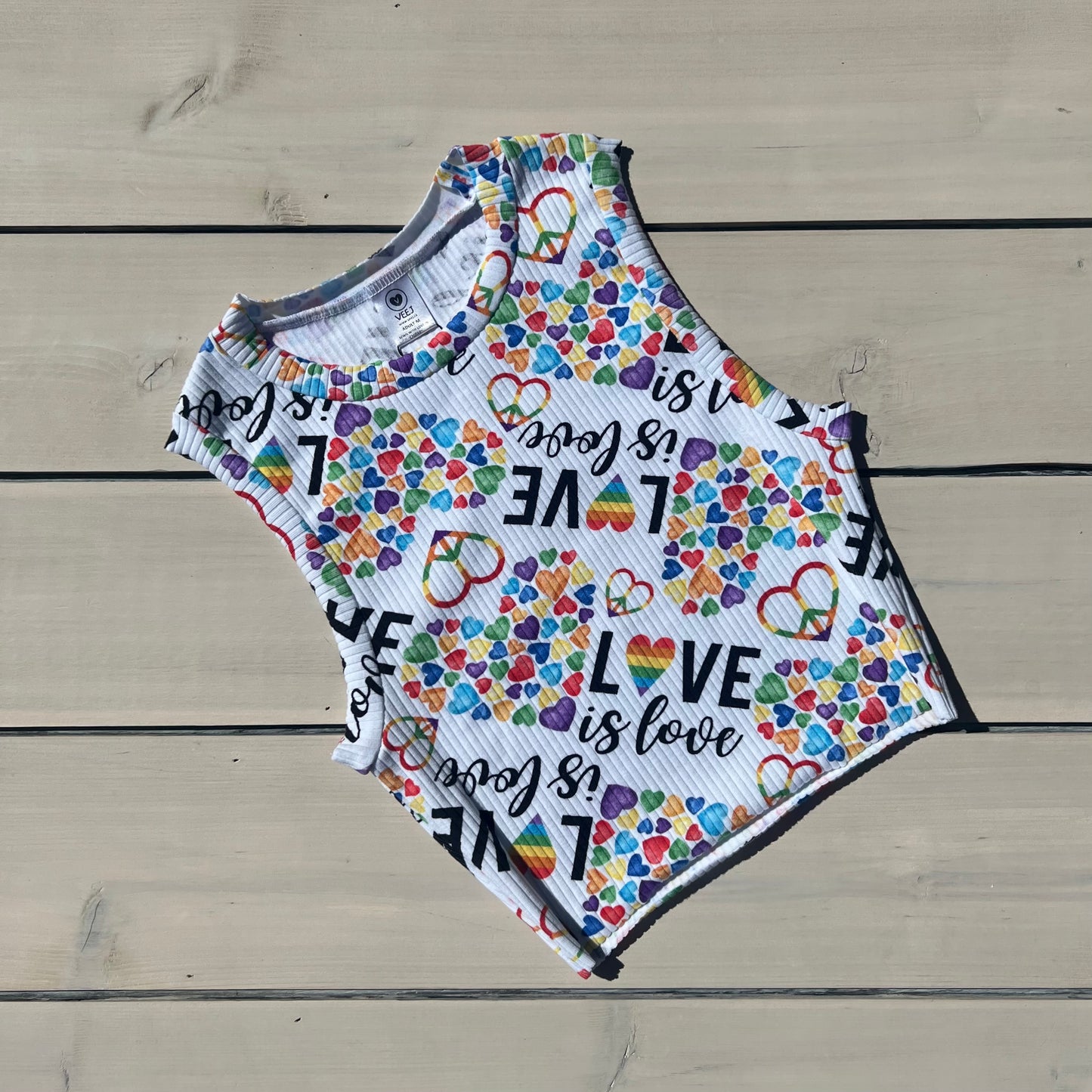 BE FREE TANK ADULT LOVE IS LOVE