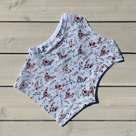 BE FREE TANK ADULT FLORAL CHICKEN SIZE L ONLY