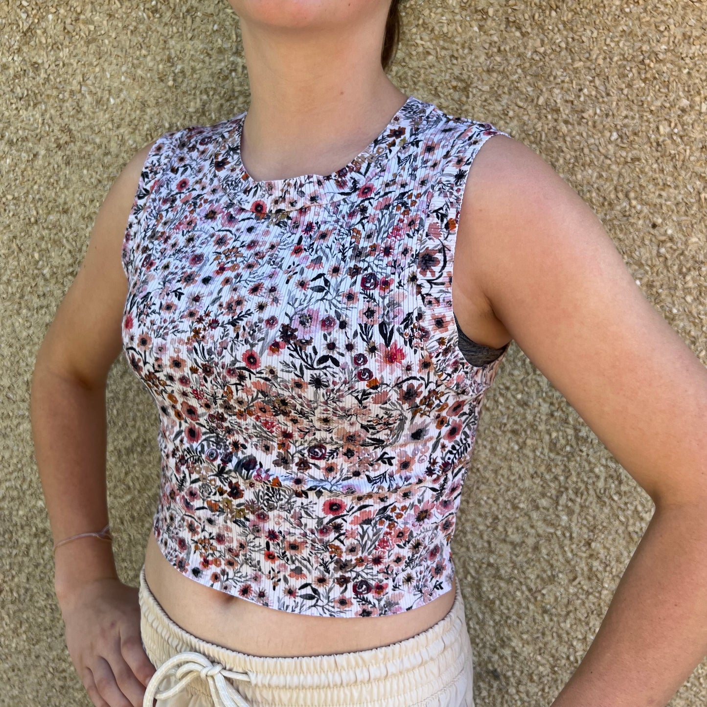 BE FREE TANK ADULT MINI FLORAL