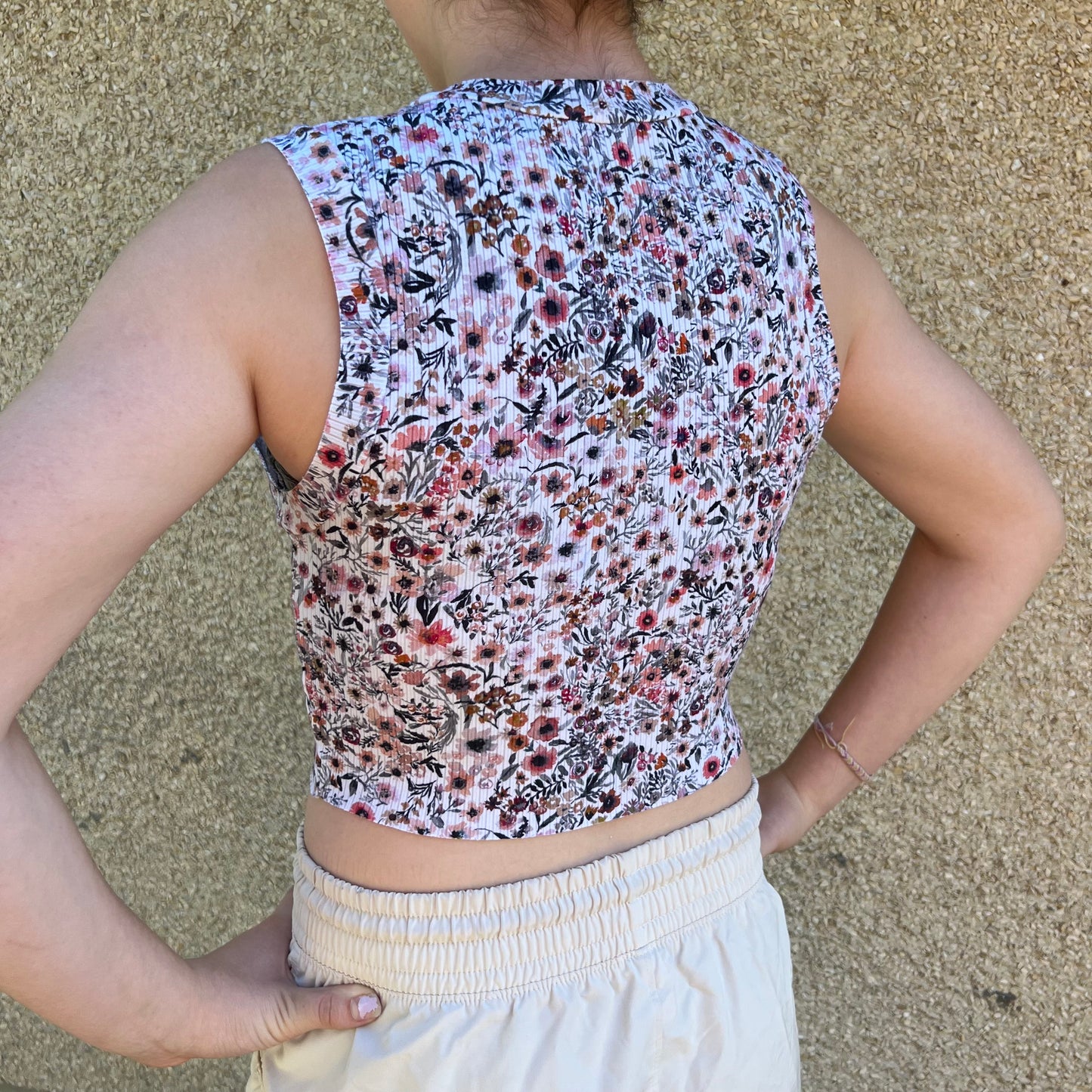 BE FREE TANK ADULT MINI FLORAL