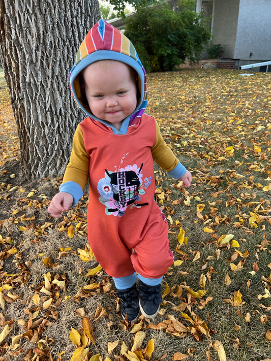 HOODED ROMPER HOCKEY