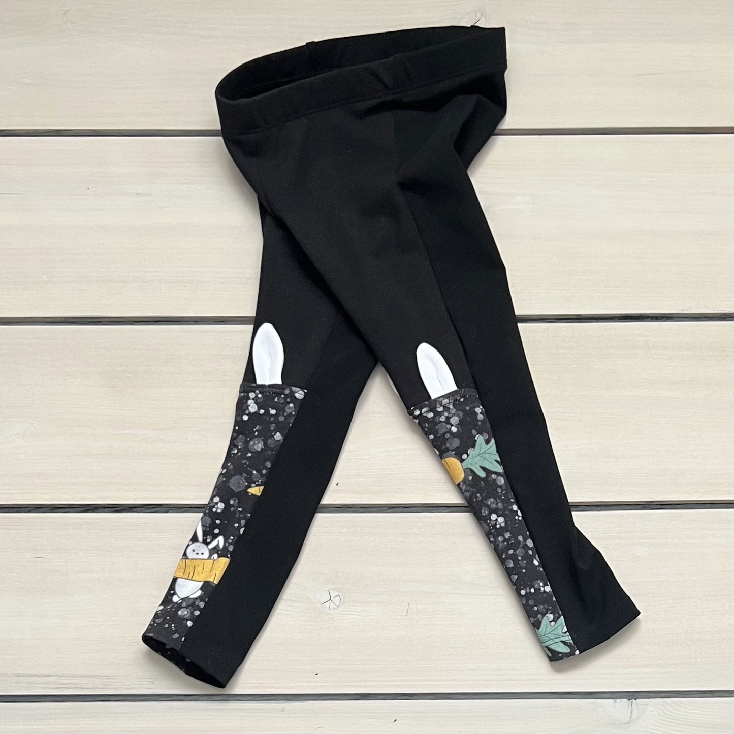 KICKPLATE LEGGINGS WITH BUNNY EARS CARROT