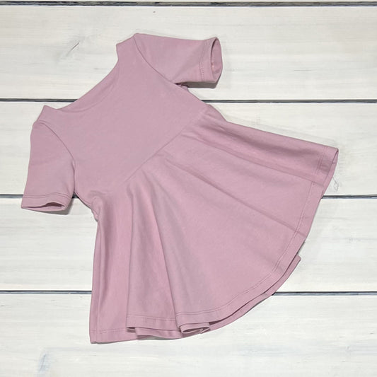 NOT SO BASIC TWIRL DRESS MAUVE