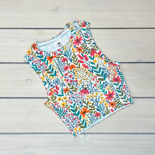 BE FREE TANK ADULT SUMMER FLORAL